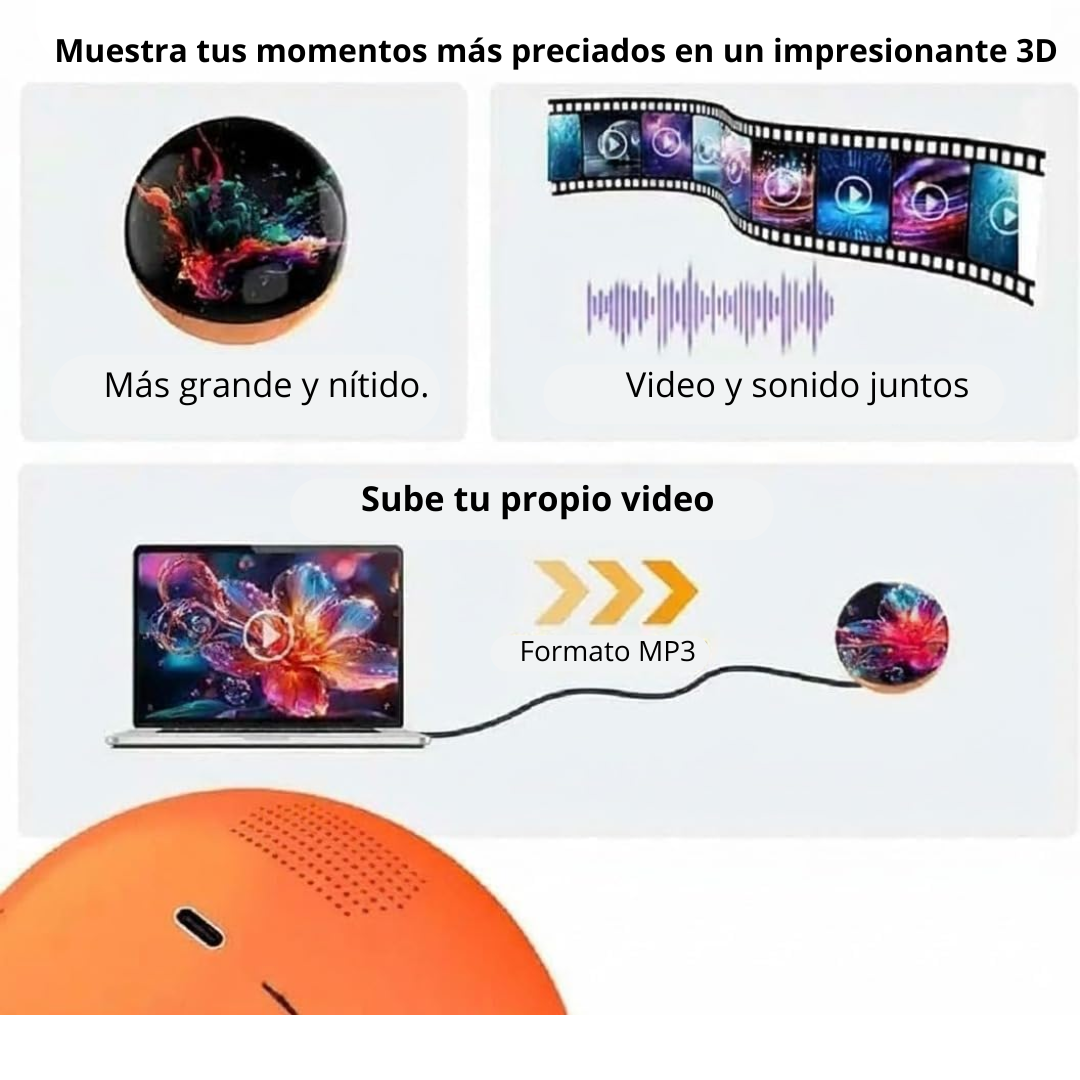 Bola de Video Personalizable 3D